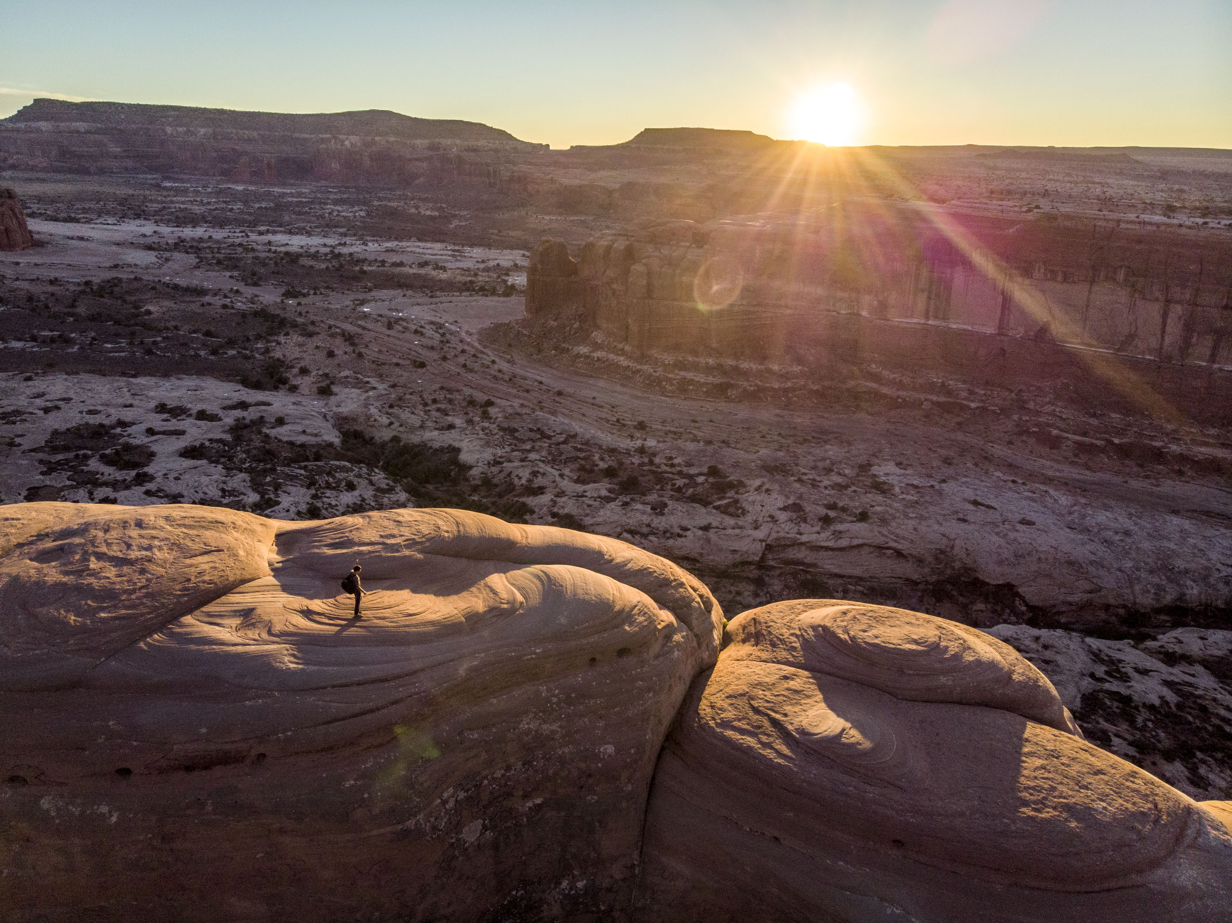 Moab Aerial Sunset
